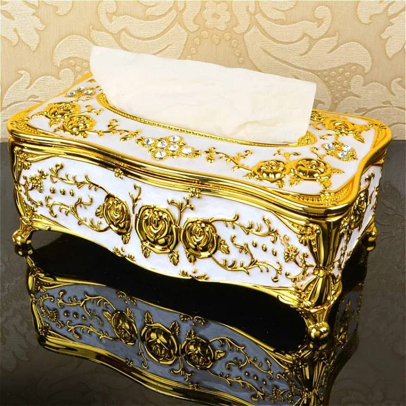 Luxury European Acrylic Tissue Box Office Table Accessories Home Hotel Car Holder