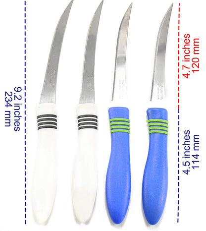 Stainless Steel Fruit Knife Set - Pack of 04/08/12