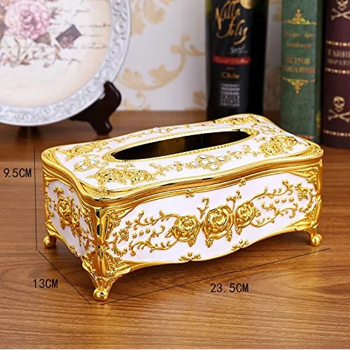 Luxury European Acrylic Tissue Box Office Table Accessories Home Hotel Car Holder