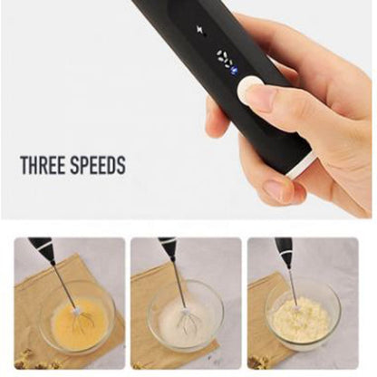 Rechargeable Electric Egg Beater Coffee Mixer Baking Tool