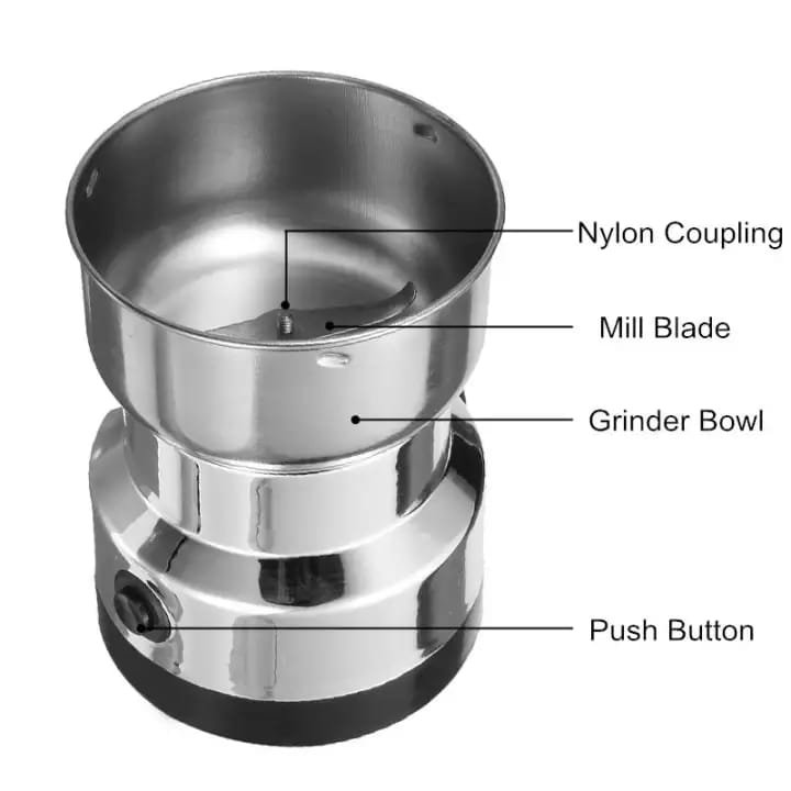 Nima Stainless Steel Mini Electric Spice Masala Grinder, Grinding machine