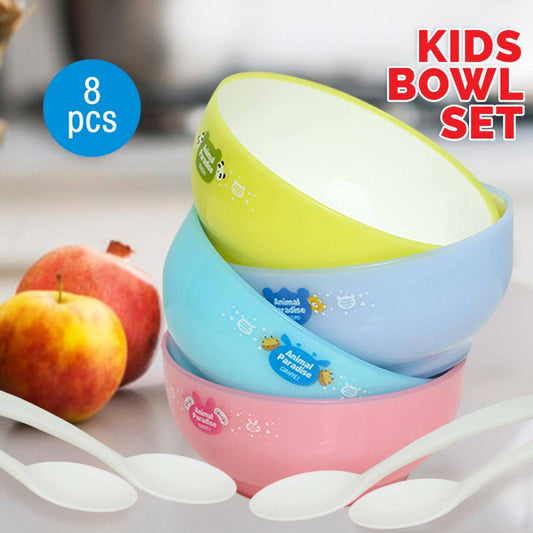 8 Pcs Animal Paradise Bowl Set For Kids