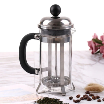 Stainless Steel Glass French Press Coffee Tea Maker 350/600 ml