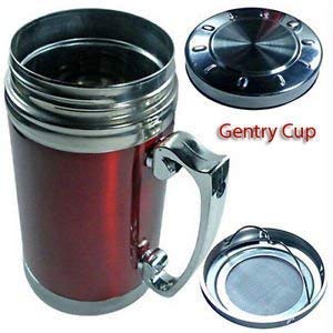 Multicolor Stainless Steel Coffee Tea Mug With Cover Lid and Strainer 420ML