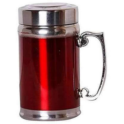 Multicolor Stainless Steel Coffee Tea Mug With Cover Lid and Strainer 420ML