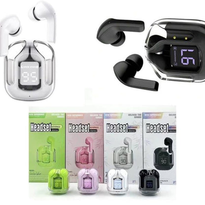 Air31 Earbuds Wireless Crystal Transparent Body | Air 31 Bluetooth Ear Bud Tws Wireless Bluetooth 5.3 Without Pouch (random Color)