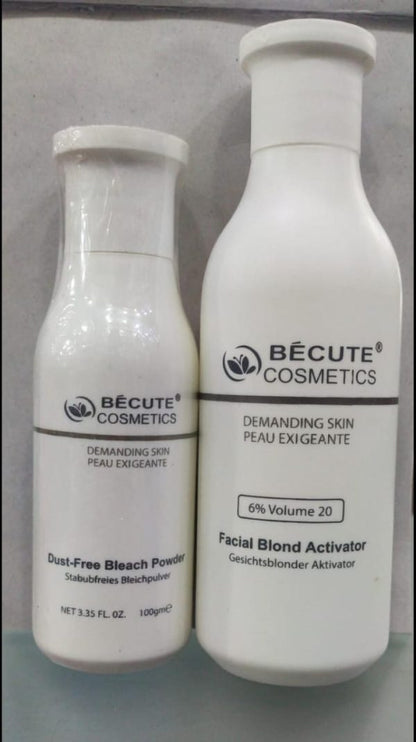 Becute Skin Polish Set – Becute Bleach Powder & Facial Blonde Activator