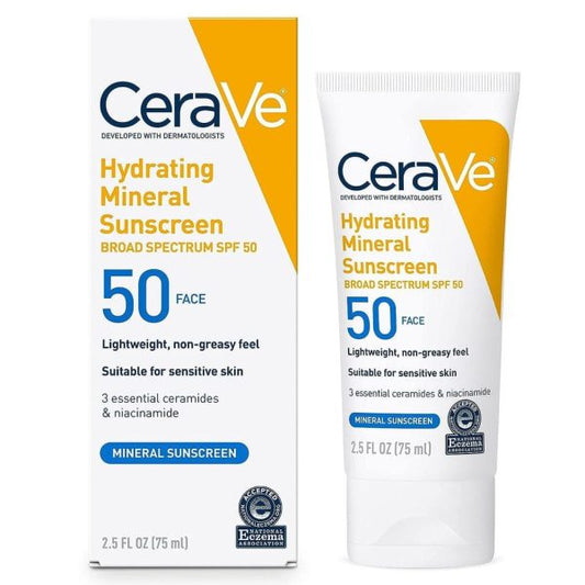 Cerave Hydrating Mineral Sunscreen Spf 75 Ml – Cerave Hydrating Sunblock