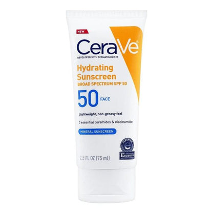 Cerave Hydrating Mineral Sunscreen Spf 75 Ml – Cerave Hydrating Sunblock