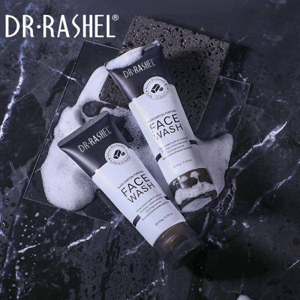 Dr.rashel Black Charcoal Purifying Face Wash – 100g