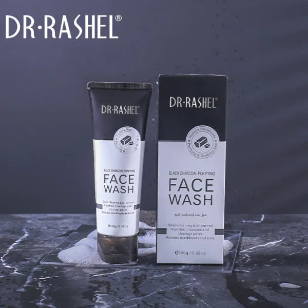 Dr.rashel Black Charcoal Purifying Face Wash – 100g