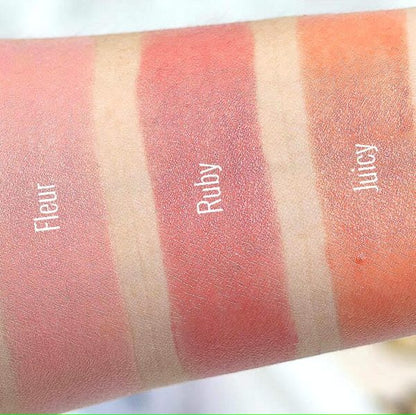 Pack Of 3 On-the-glow Blush Stick (ruby + Juicy + Fleur)