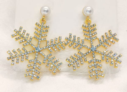 Imported Dazzling Snowflake Earrings – Perfect Winter Elegance Snowflake Earrings